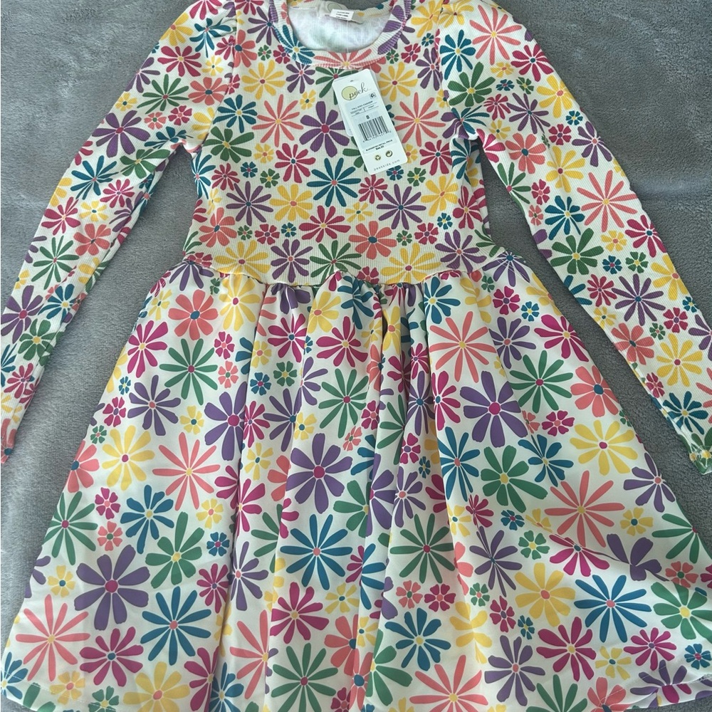 Peek Multicolor Floral Long Sleeve Dress